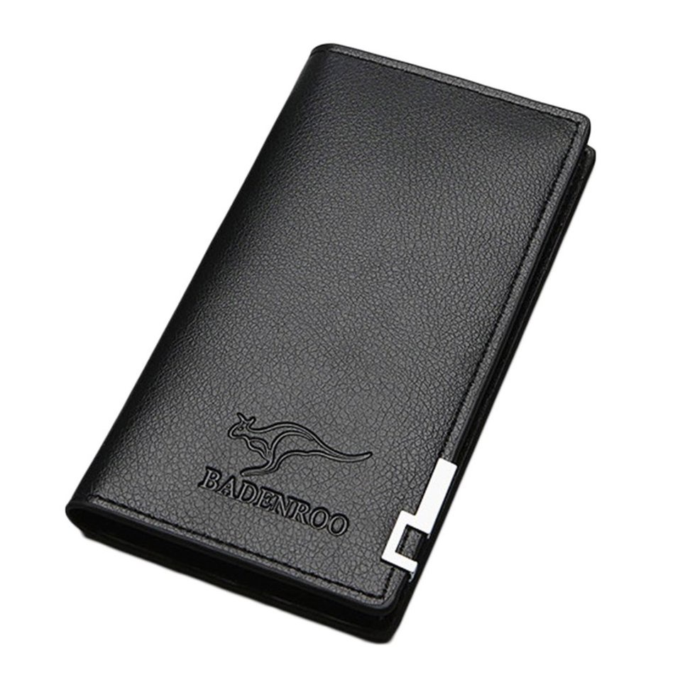 Men Purse Long Design Business Casual Money Bag Leather Wallet Gift For Men