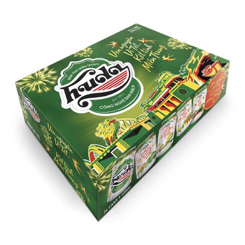 Thùng bia Huda,330ml