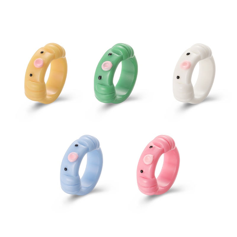 Nhẫn đất sét handmade dễ thương