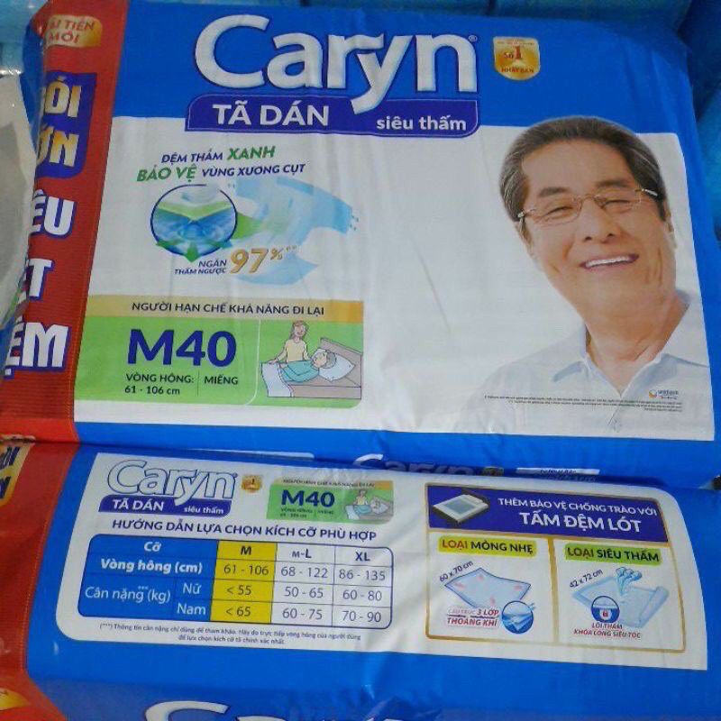 Tã dán caryn M40 / tã dán người lớn