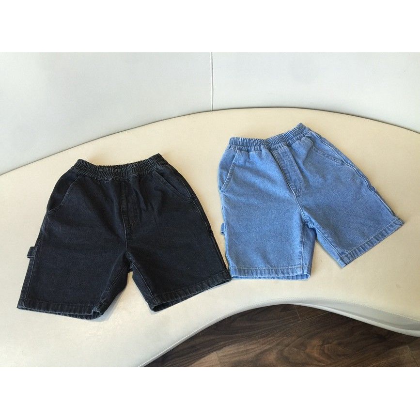 Quần short denim phong cách hip hop cá tính cho bé trai