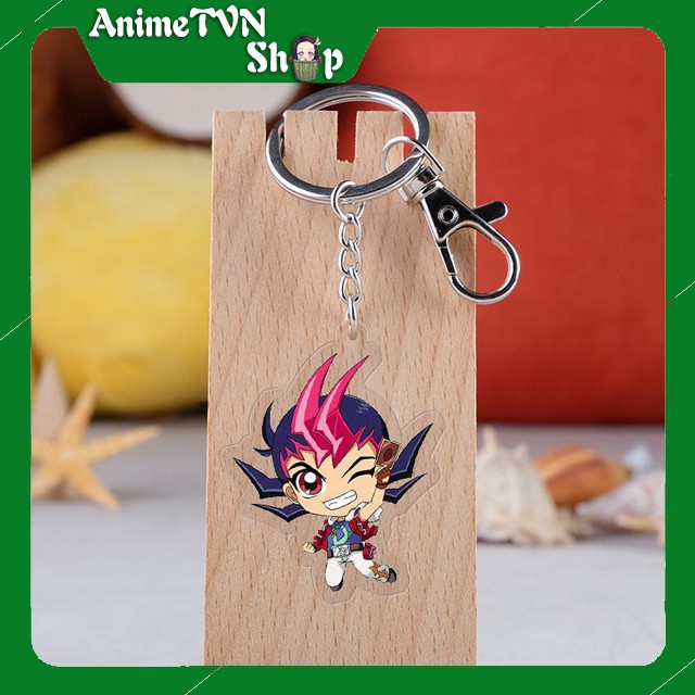 Móc khoá Mica dây xịn anime Yu-Gi-Oh! ( Nhân vật chính 5 Phần) - Nhựa Cứng Acrylic In 2 mặt sắc nét ( ảnh thật )