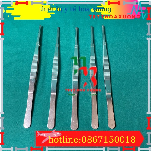 Nỉa Thẳng Y Tế Không Mấu 25 cm -Nhíp yY Tế Dùng Trong Phẩu Thuật Và Hộp Sơ Cứu Y Tế