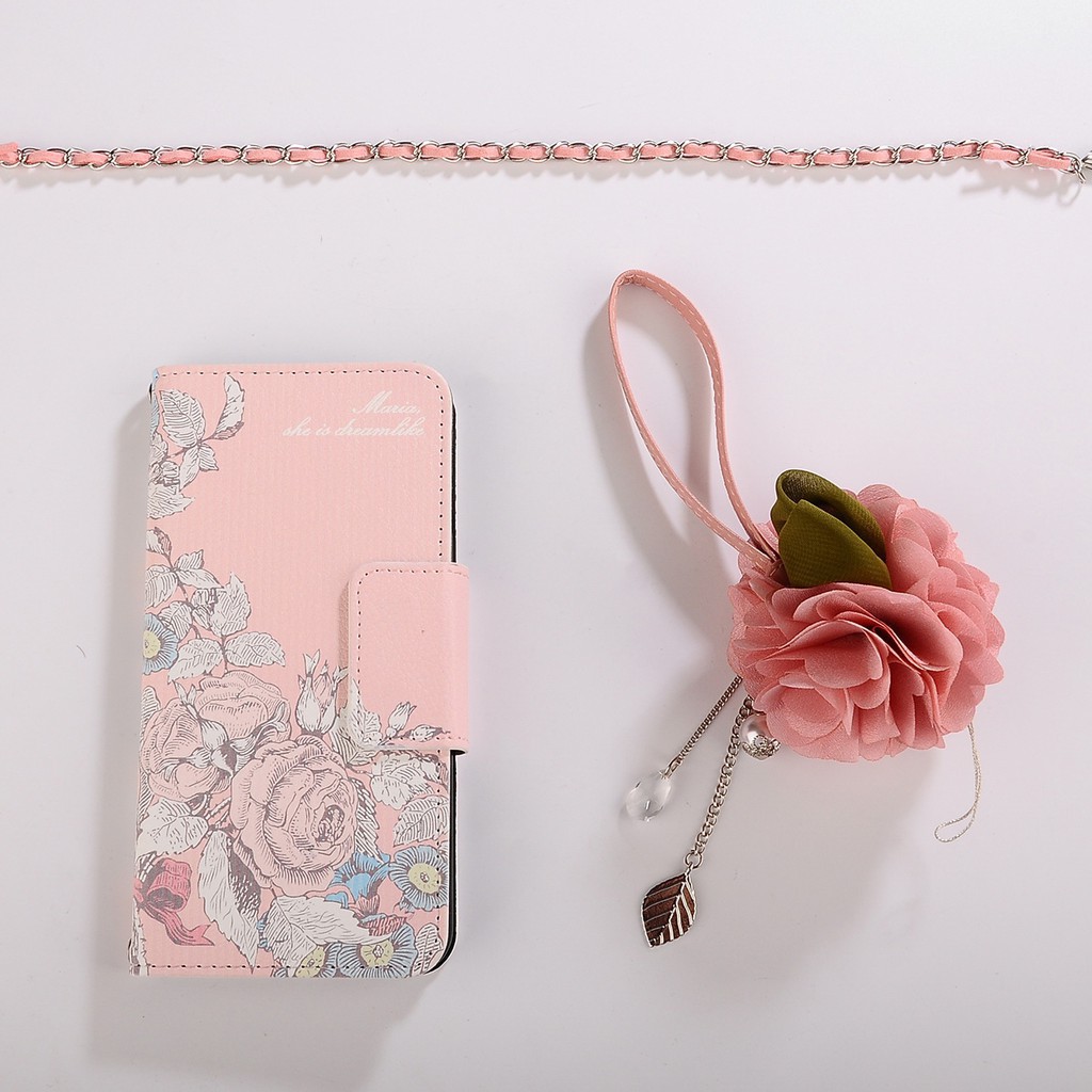 Bao da điện thoại dạng ví hoa thời trang cho iPhone X 5 6 7 8 Plus | BigBuy360 - bigbuy360.vn