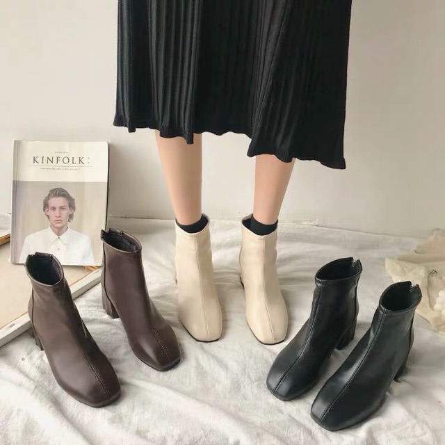 Trả order Giày retro da trơn
