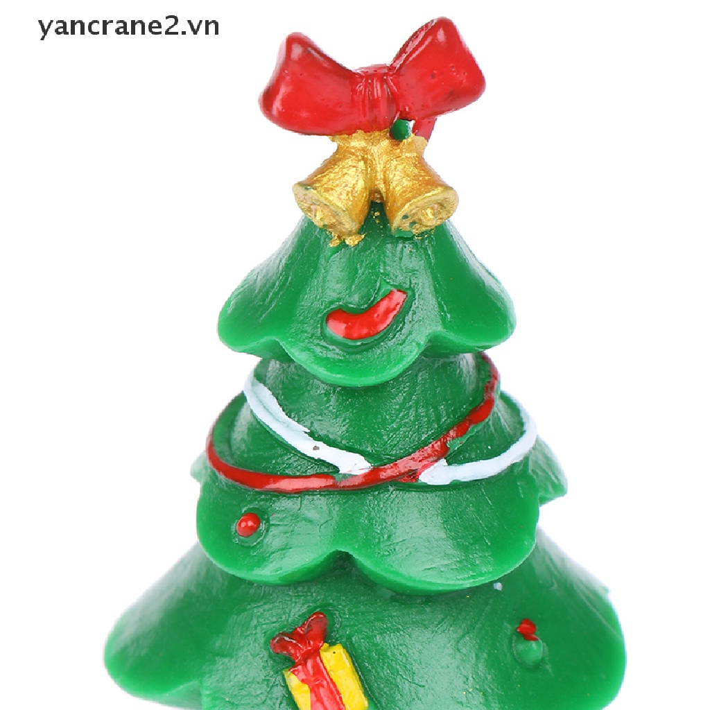 Mô Hình Cây Thông Giáng Sinh Mini Bằng Nhựa resin Trang Trí Thủ Công