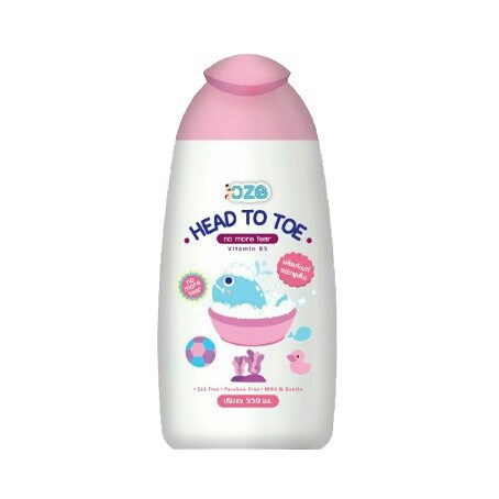 Sữa tắm gội trẻ em OZE Ultra Mild Head To Toe 180ml sạch dịu nhẹ, an toàn cho bé