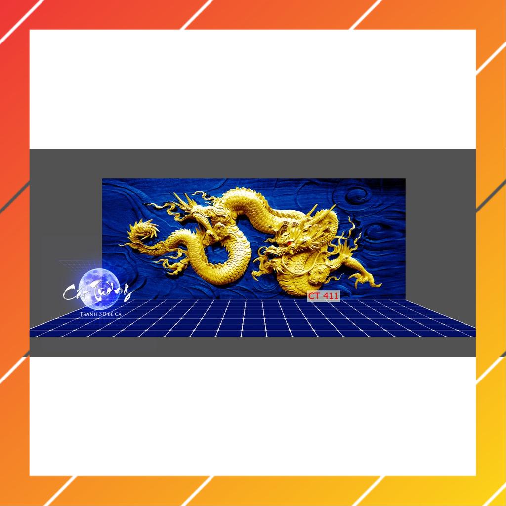 Tranh 3d dán bể cá thủy sinh (Tranh lưng)