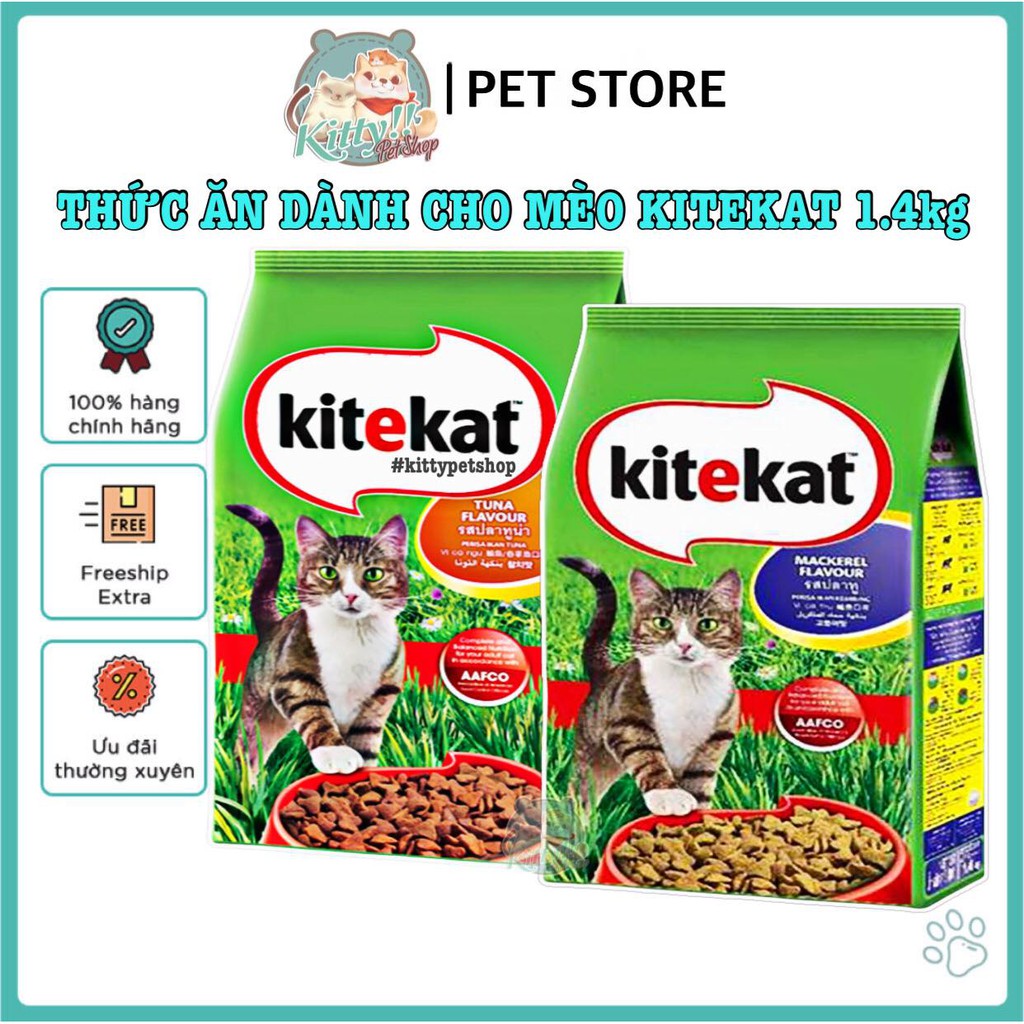 1.4kg - Thức ăn hạt Kite Kat dành cho mèo, nhập khẩu Thái Lan - thức ăn Kitekat dành cho mèo - Kitty Pet Shop