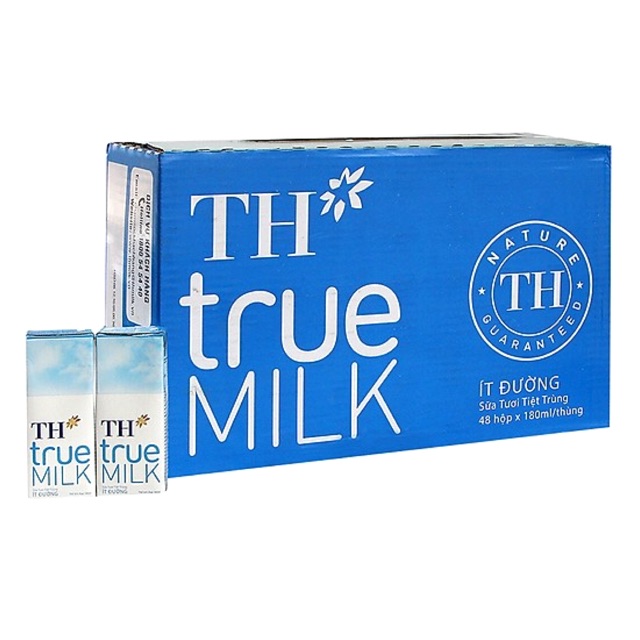 Thùng 48 Hộp Sữa Tươi Tiệt Trùng TH true Milk 180ml Đủ Vị