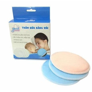 Thấm sữa bằng vải Goodmama (Giặt được, hộp 8 miếng)