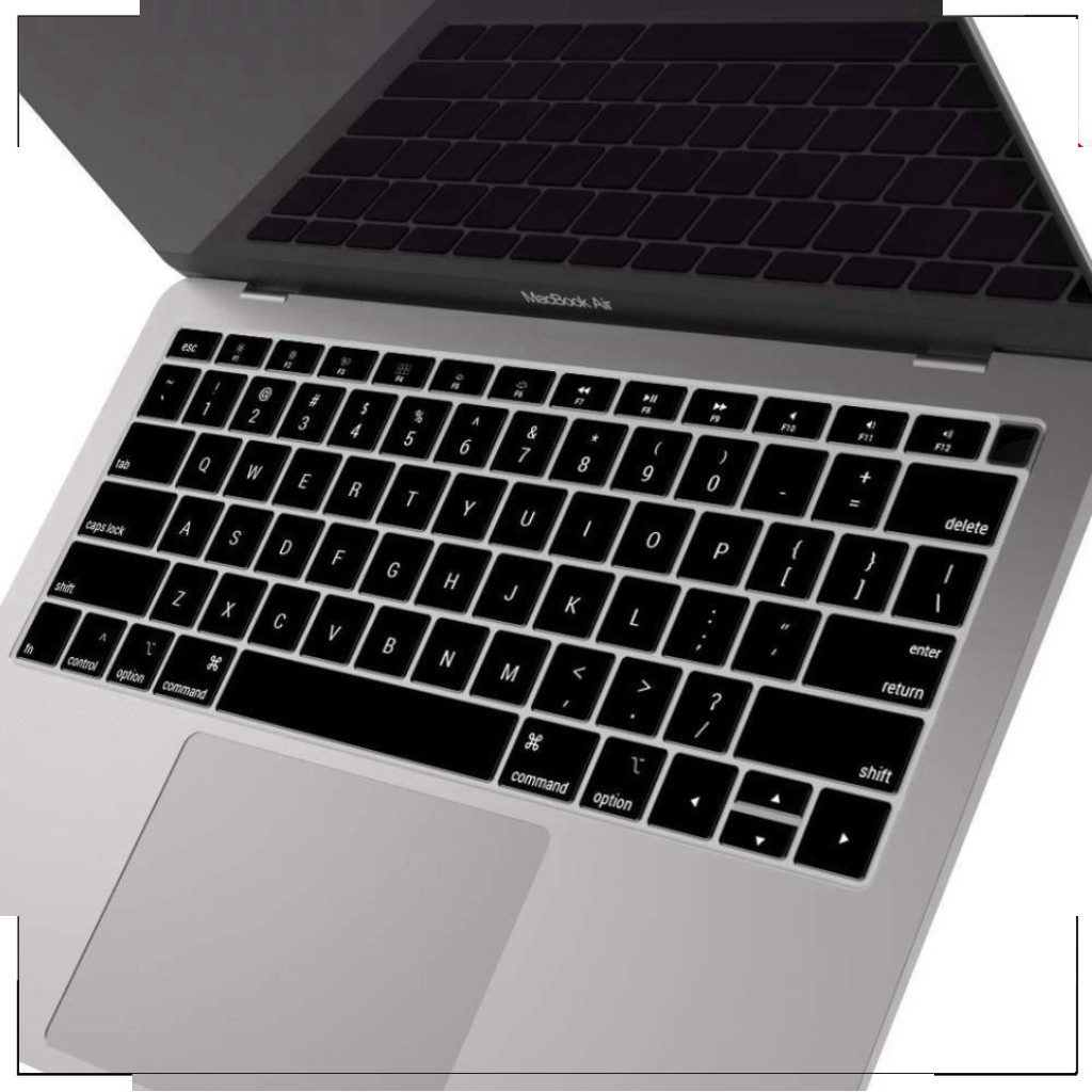 Miếng Lót Phủ Bàn Phím Màu Trong Suốt Silicon Cho Macbook Air 13.3"(2018-19) (US) - 𝒎𝒂𝒄𝒃𝒐𝒐𝒌