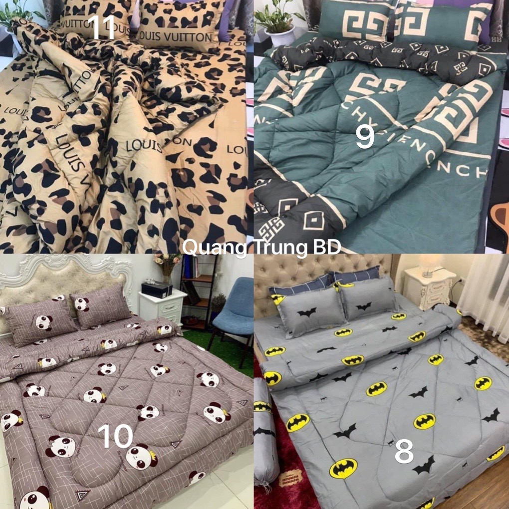 Bộ chăn ga gối 05 món Poly cao cấp Hot nhất 2021 | BigBuy360 - bigbuy360.vn