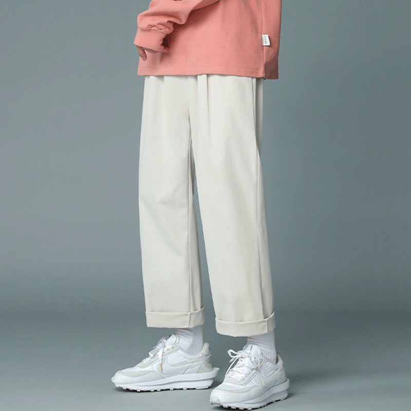 Quần Kaki Nam Ống Rộng Quần Baggy Dáng Suông Kiểu Ulzzang Hàn Quốc MC165 Size Dưới 70kg Chất Kaki pe Mềm Mát Thoáng Khí