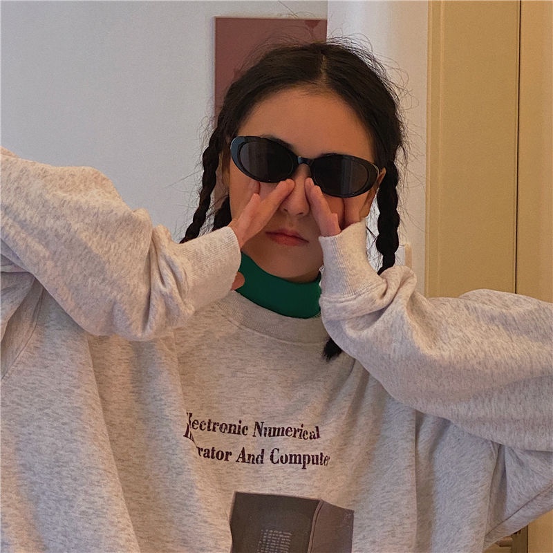 Áo Hoodie Cổ Tròn Dáng Rộng Phong Cách Hàn Quốc Thời Trang Mùa Thu Cho Nữ | BigBuy360 - bigbuy360.vn