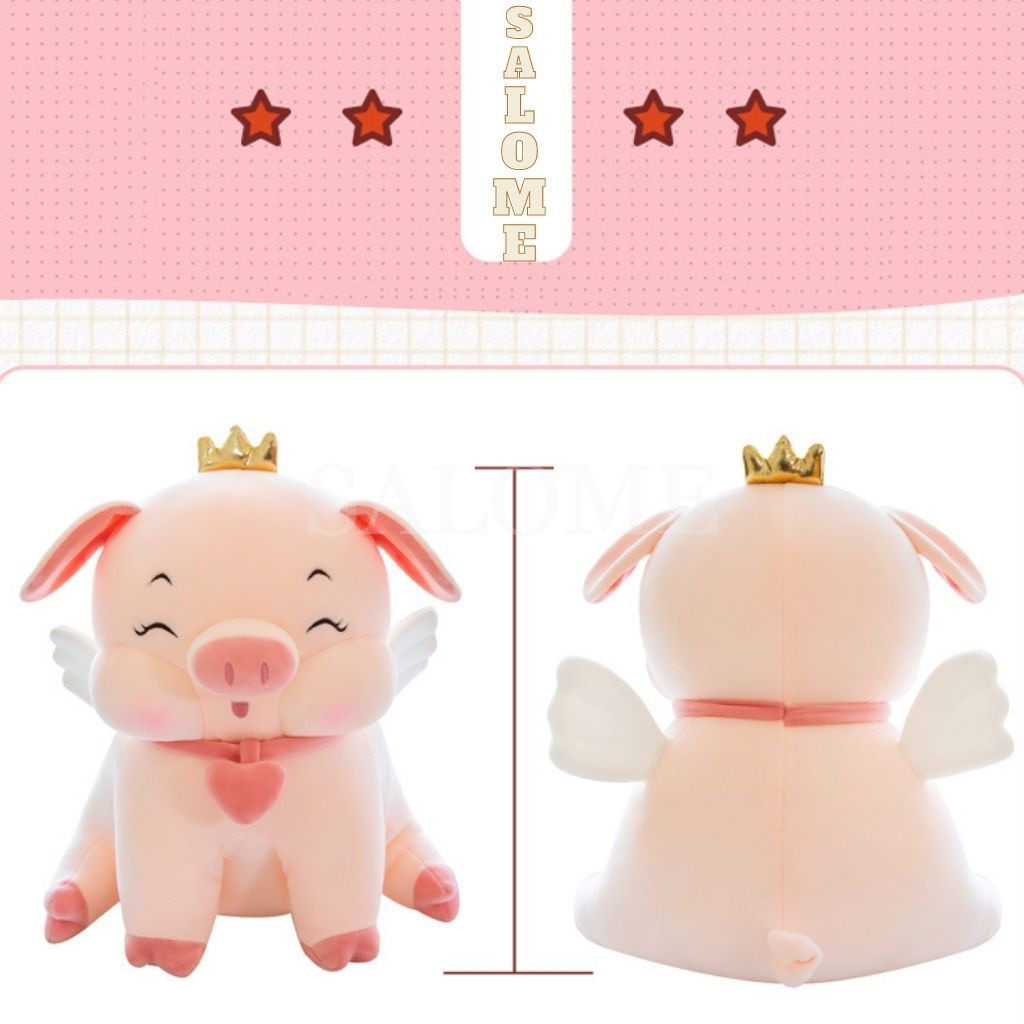 Gấu Bông Heo Vương Miện Cute Size 75cm Siêu To Khổng Lồ, Heo Nữ Hoàng Cao Cấp Salome