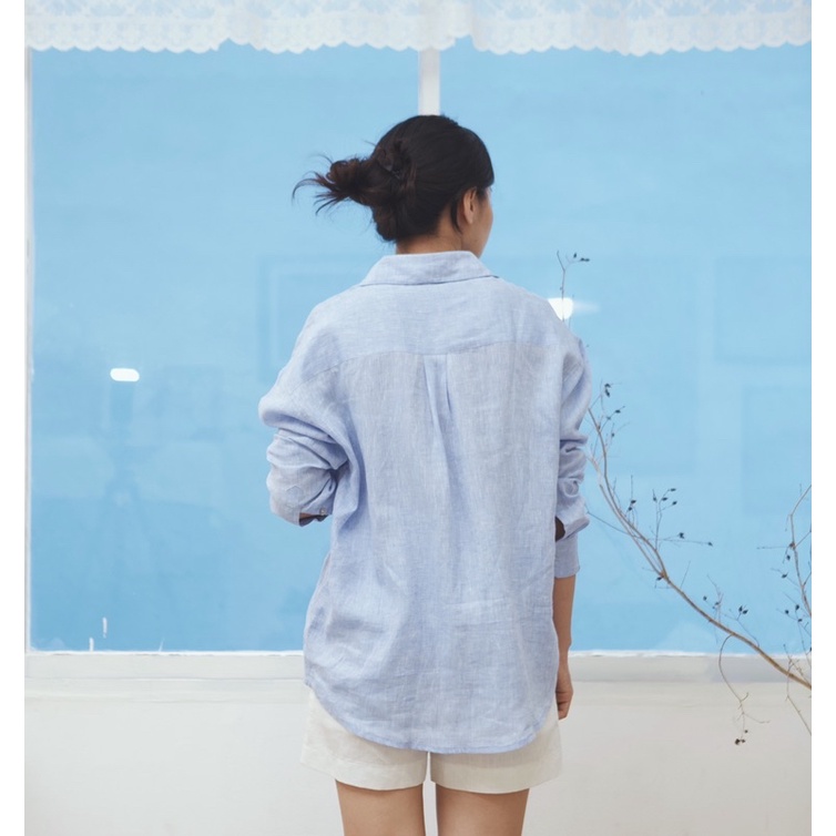 ÁO SƠ MI TRƠN DÀI TAY - LINEN SHIRT