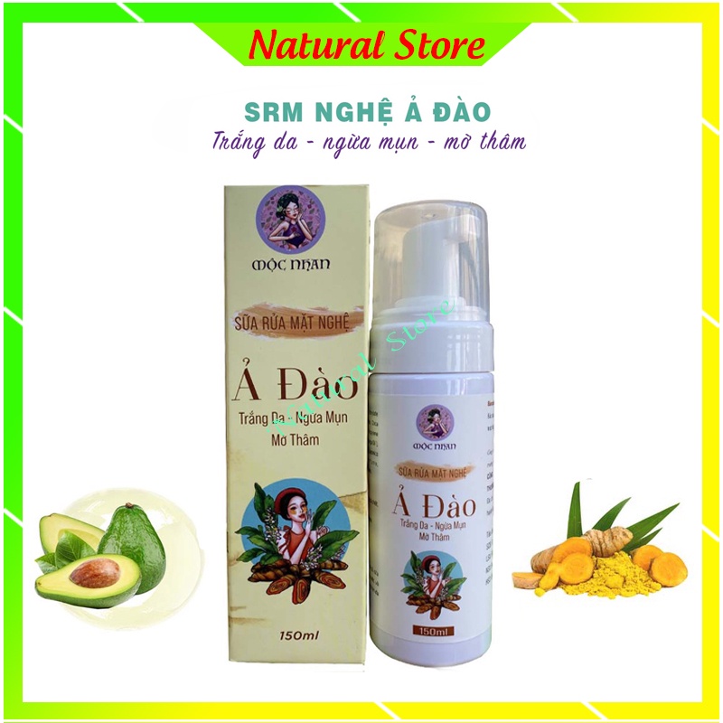 Sữa Rửa Mặt Organic Bơ Nghệ Ả đào - Handmade Mộc Nhan Natural, tiemxuongrong