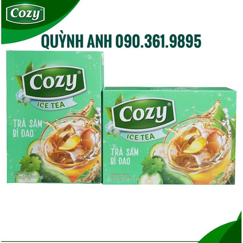 Trà Cozy hoà tan vị đào/ vải/ bí đao/ chanh 270g