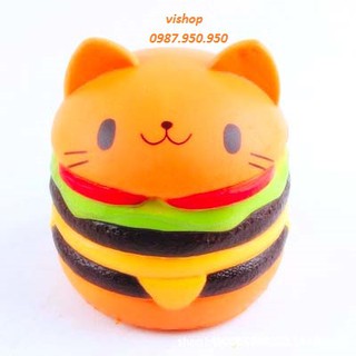 SquiShy BÁNH HAMBURGER MÈO