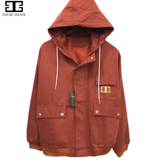 Áo khoác kaki nữ hai lớp nón rộng có túi trong | BigBuy360 - bigbuy360.vn