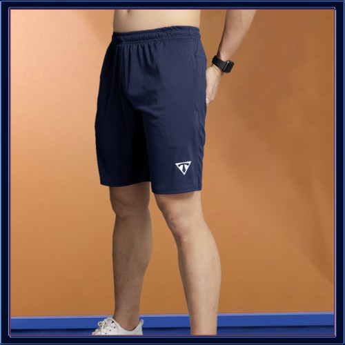 Quần Đùi/Short Thể Thao Nam Vải Thun Lạnh T-Simple (Navi) [NUTTY], quần tập gym cao cấp