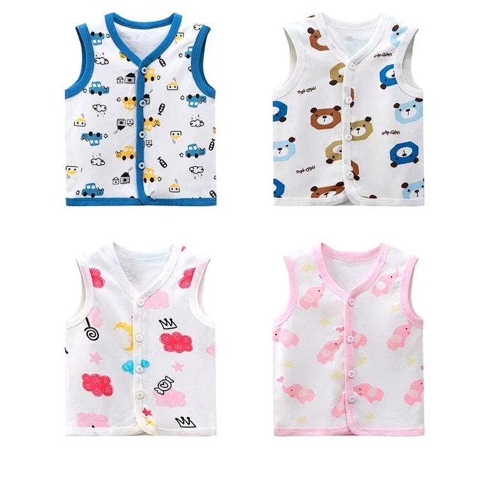 Áo gile cotton cho bé, chất cotton mỏng mát phù hợp mùa xuân hè [Shop Mẹ Bob 86]