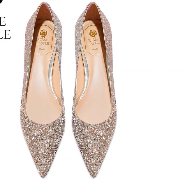 Giày đế bệt kim tuyến