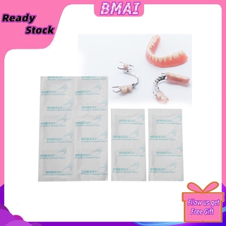 [Hàng mới về] 10 Viên nang làm sạch răng giả/hàm duy trì chỉnh hình chăm sóc răng miệng