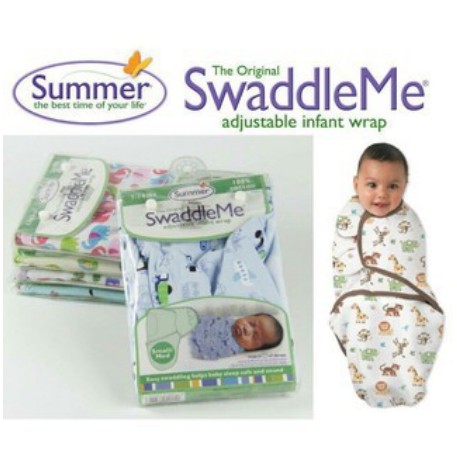 Khăn Quấn Ủ Kén Swaddleme-Summer Cotton Cho Bé Yêu