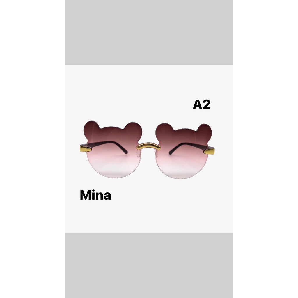 Kính Mát Hình Tai Gấu Dễ Thương Chống Tia Uv Bảo Vệ Mắt Cho Bé