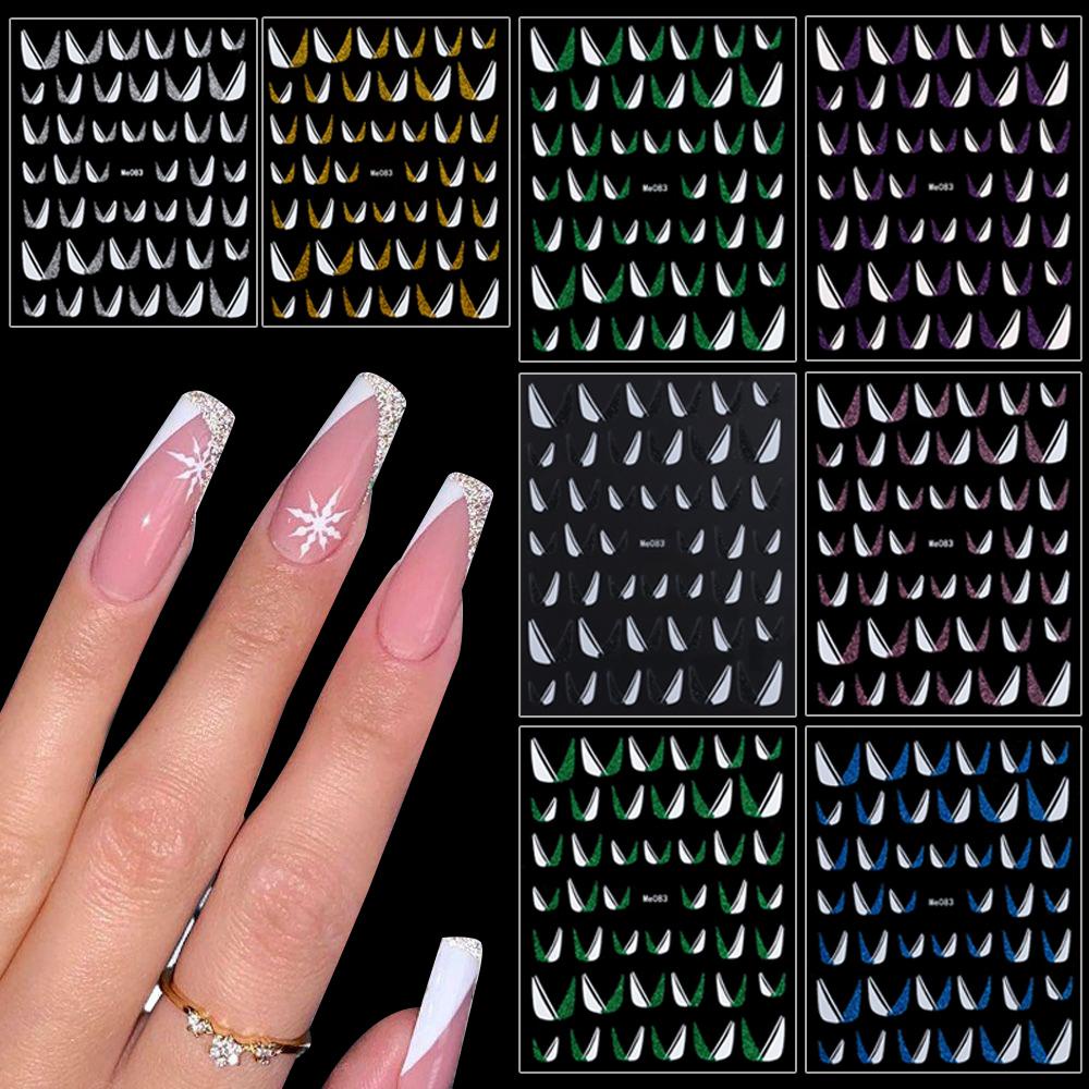 DIACHAVN Miếng Dán Trang Trí Móng Tay 3D Nhiều Màu Sắc