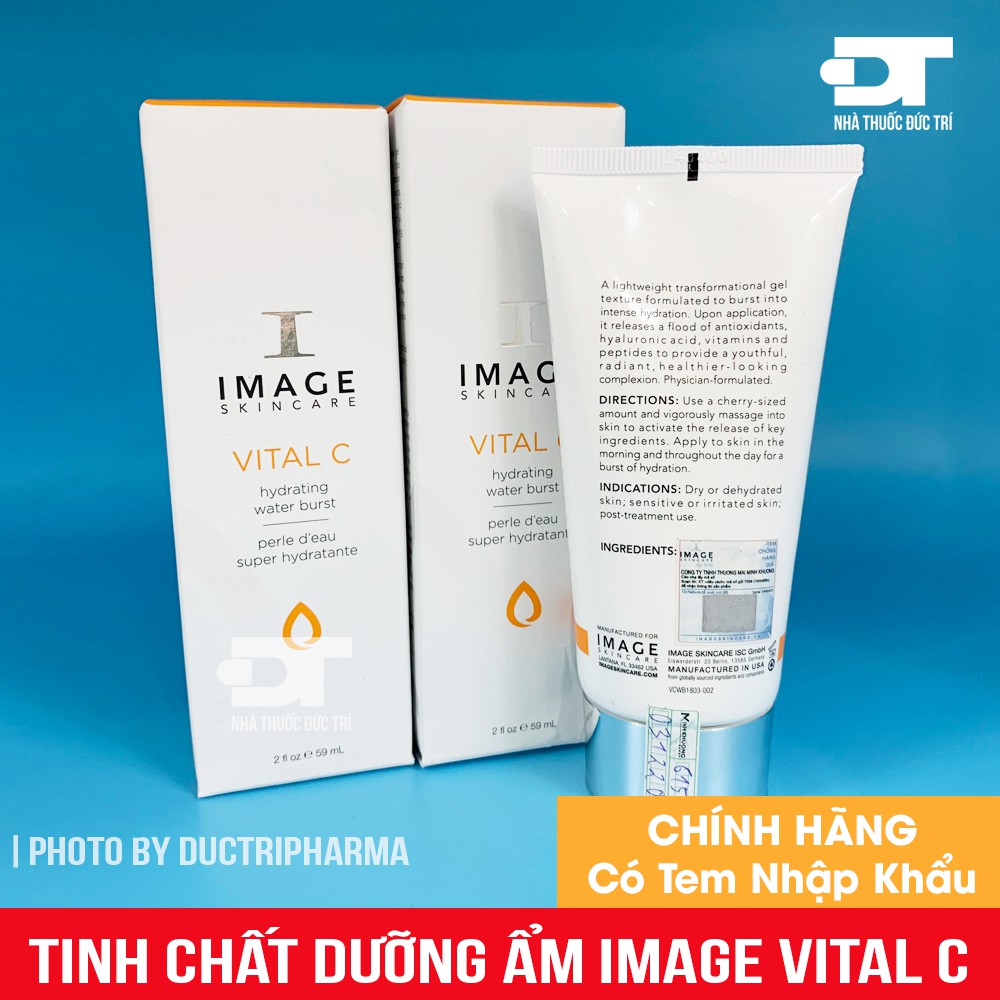 [CHÍNH HÃNG] Tinh chất dưỡng ẩm IMAGE VITAL C HYDRATING WATER BURST (59ml)