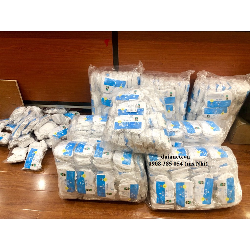 Eco Mask- Combo 10 cái khẩu trang vải kháng khuẩn- Tái sử dụng hơn 30 lần giặt- Kèm hình thật | BigBuy360 - bigbuy360.vn