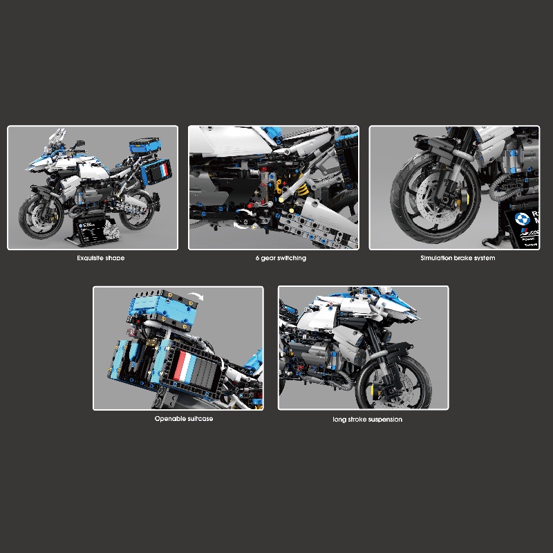 Đồ chơi Lắp ráp Mô hình xe máy Water Bird Motorcycle TGL T4022 BMW R1250 GS  2369pcs