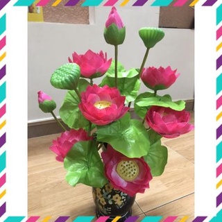Hoa sen lụa cao cấp_ hoa giả trang trí _Flower