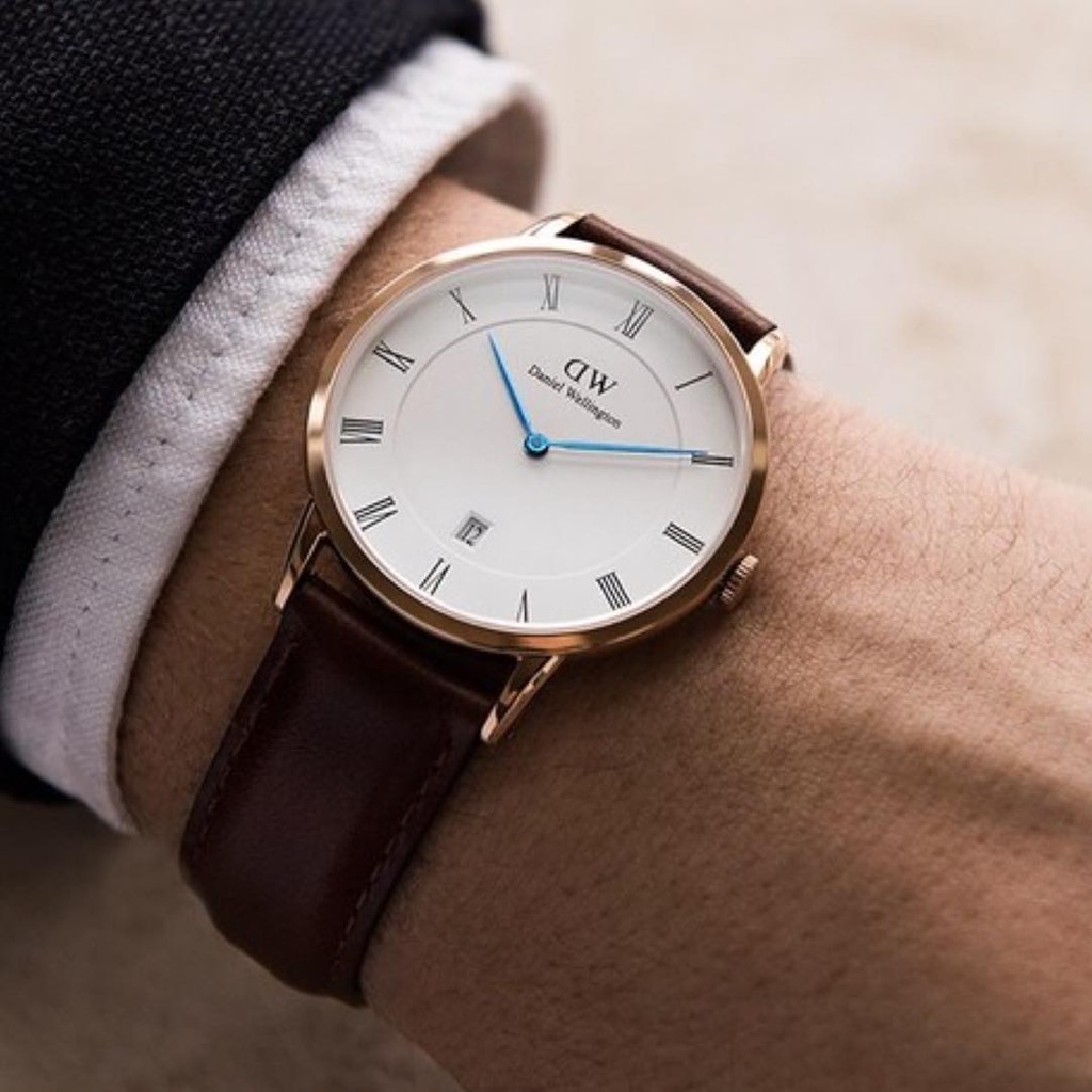 Đồng hồ nam Daniel Wellington Dapper Bristol viền vàng (Có Size Nữ) - DW Chính Hãng