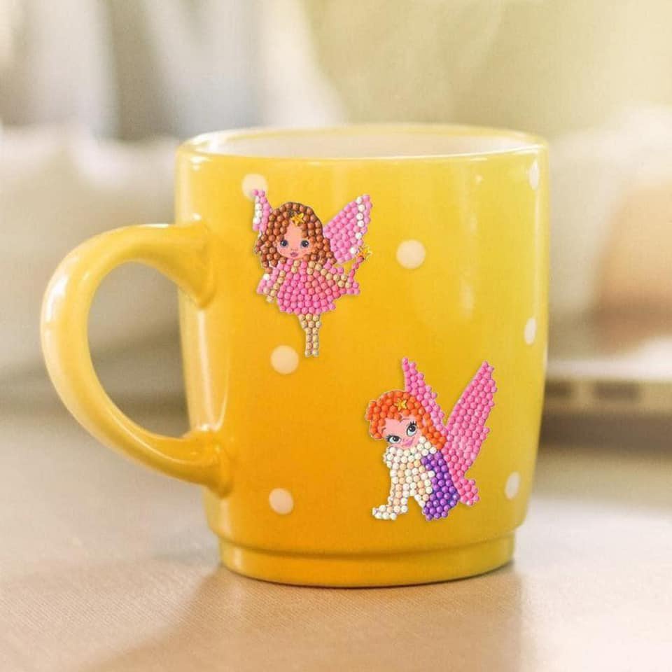 Tranh đính đá set 9 miếng sticker dán handmade mọi nơi bé thích dành cho bé gái