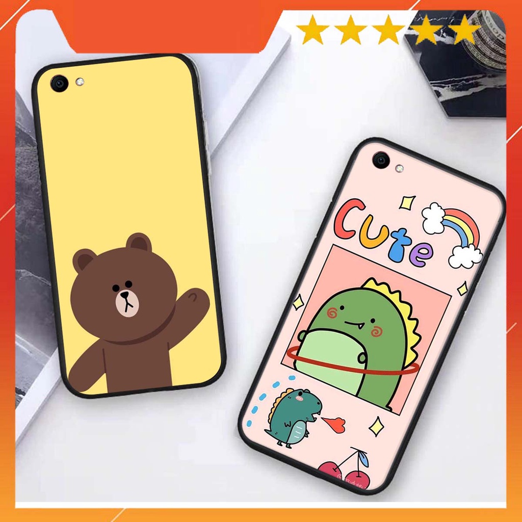 Ốp lưng Vivo Y67 / V5 in hình khủng long , gấu nâu xinh xắn, siêu cute  mà còn vô cùng RẺ -ĐẸP