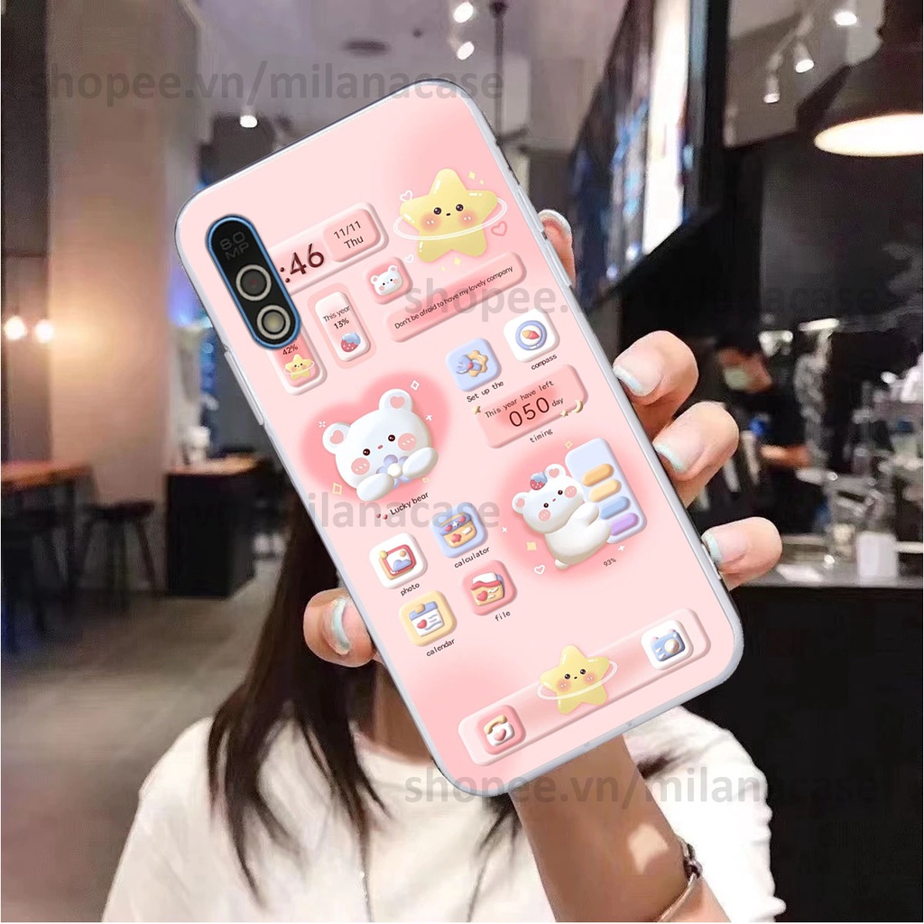 Ốp Vsmart Bee / Bee 3 hình đồng hồ icon gấu mèo cute cực dễ thương ngộ nghĩnh