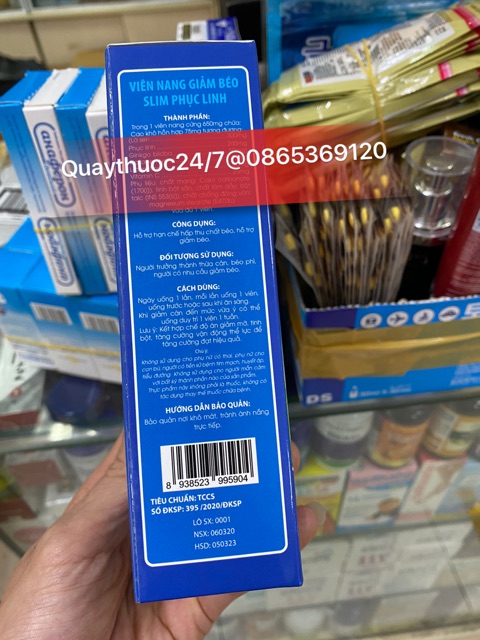 GIẢM CÂN SLIM PHỤC LINH PLUS AN TOÀN ,HIỆU QUẢ (sản phẩm này ko phải là thuốc không có tác dụng thay thế thuốc bệnh)