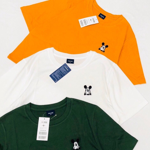 Áo polham crop mickey ( có ảnh thật )