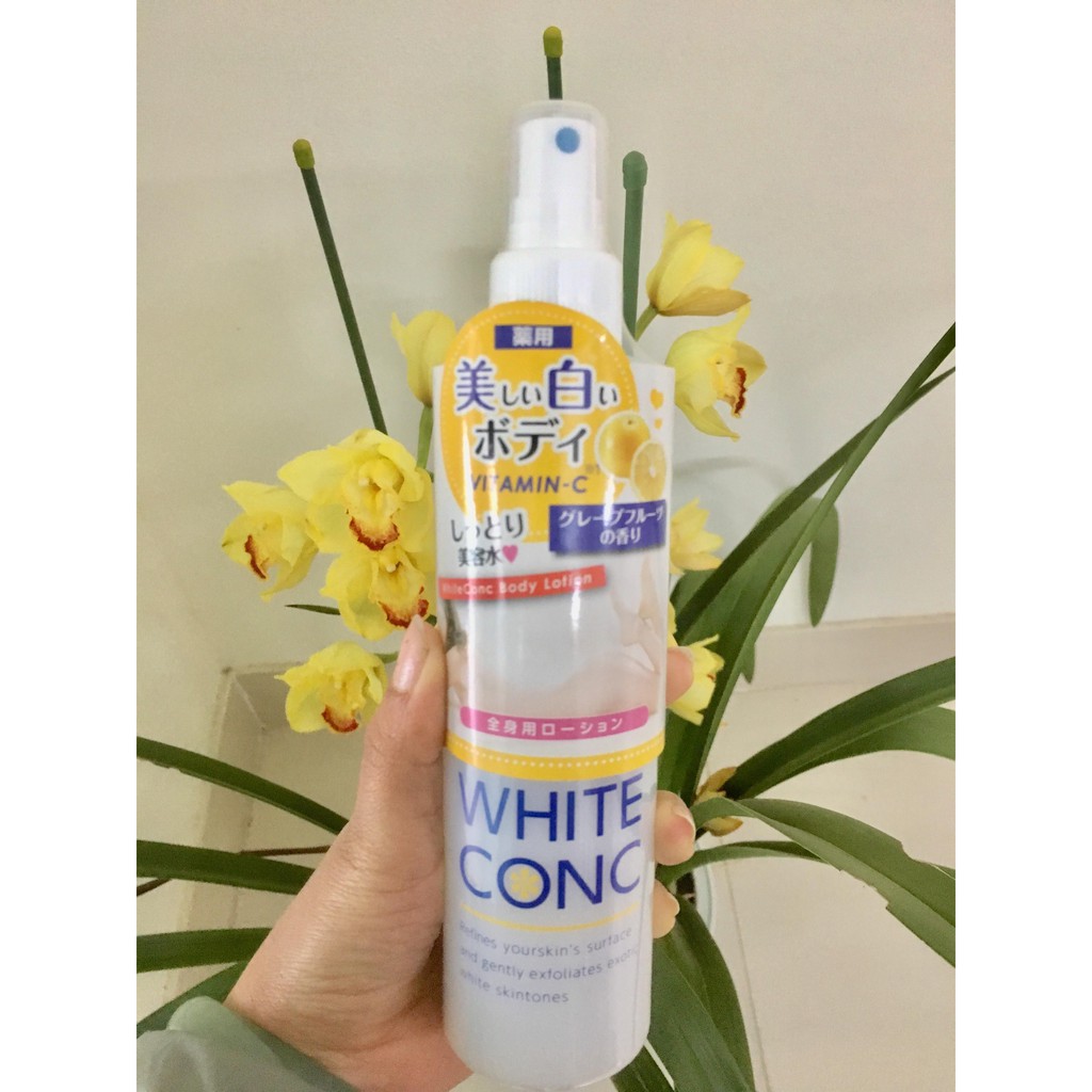 Xịt dưỡng da White Conc body lotion 245ml- Hàng nội địa Nhật Bản