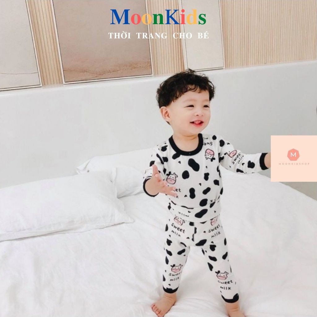 Bộ Body Thu Đông cho bé🐄COTTON 100%🐄họa tiết Bò Sữa,dành cho bé trai,bé gái từ 7-22kg có sẵn giao ngay!