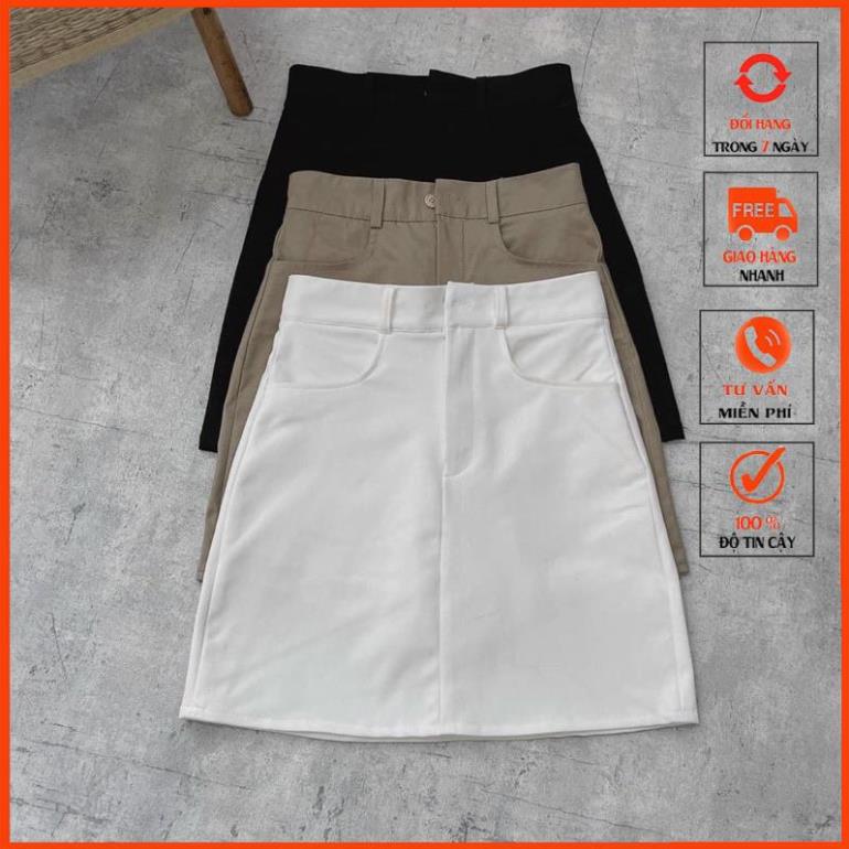 Chân Váy kaki nữ bassic form A lưng cao có quần trong m506 | BigBuy360 - bigbuy360.vn