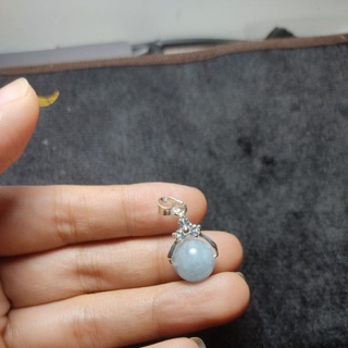 Mặt dây chuyền aquamarine bạc