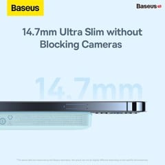 Baseus 20W Power Banks Sạc Dự Phòng Mganetic 6000MAh Sạc Dự Phòng Không Dây Pin Ngoài Nhỏ Gọn Cho IP 12 13 Pro Max.