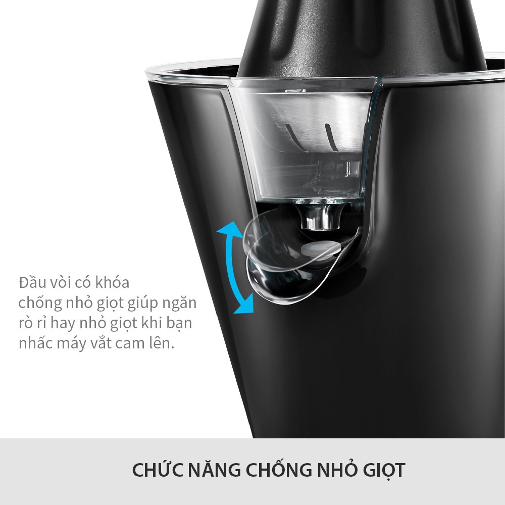 [Lock&amp;Lock] Máy vắt cam Handle Citrus Juicer EJJ256BLK - Màu đen