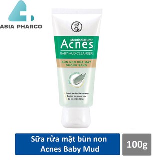 Bùn non rửa mặt dưỡng sáng Acnes Baby Mud Cleanser 100g