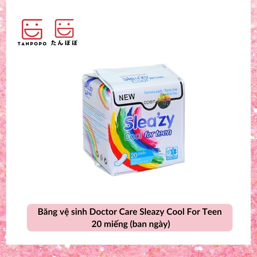 [Chính hãng] Băng vệ sinh Doctor Care Sleazy Cool For Teen 20 miếng (ban ngày)